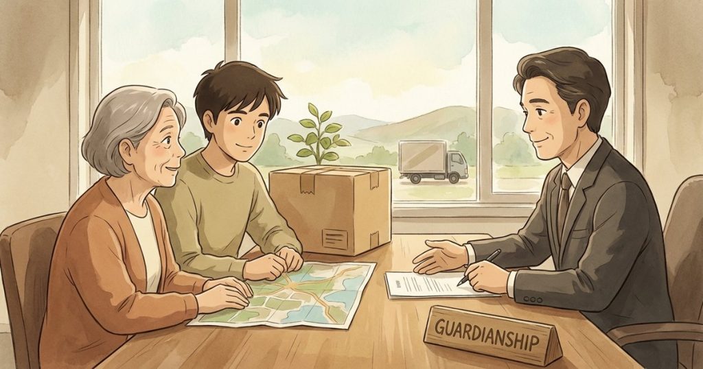Can I move the person under guardianship to my new state before the transfer is fully finalized, and what risks should I watch for? – NC
