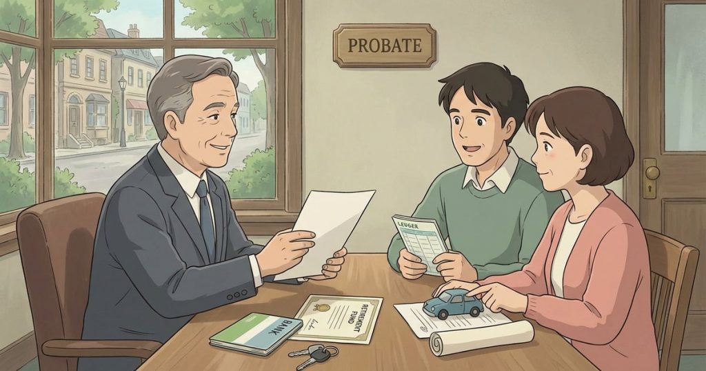 What documents do I need for the probate inventory if the main assets are a bank account, a retirement account, and vehicles? nc