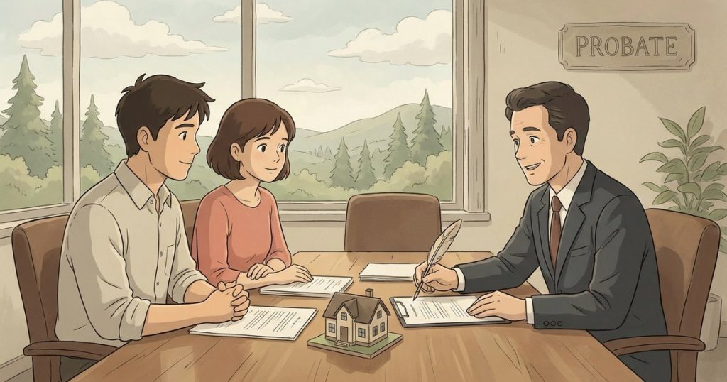 What should I do about relatives’ adult children staying in the deceased person’s home during probate? nc