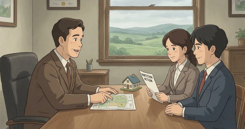 If one of the heirs has a lien or judgment, can the property still be sold, and does that come out of everyone’s share or only that person’s share? nc