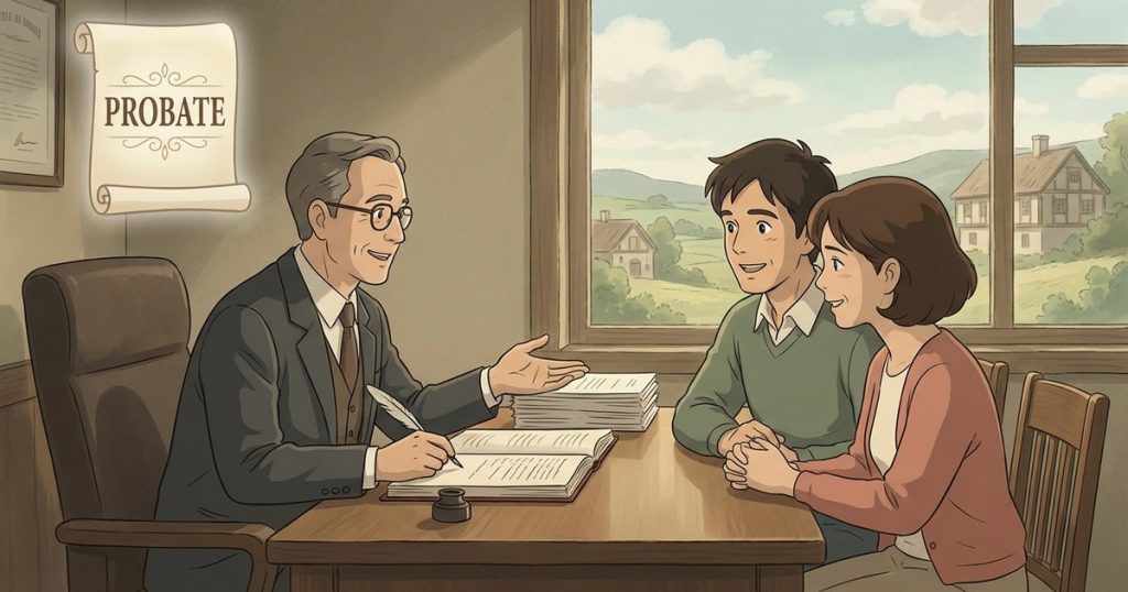 Do I need to open probate before I can reinstate the loan or transfer the deed into my and my spouse’s names? nc