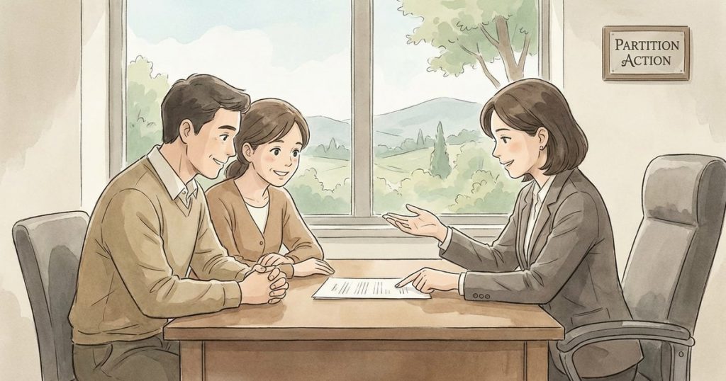 How can I sell inherited property if an unknown person shows up on the deed with a small ownership share? nc
