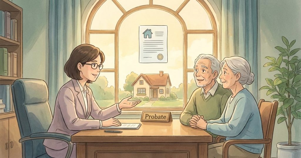Do we need to open probate to transfer or sell a home that is in both spouses’ names and still has a mortgage? nc