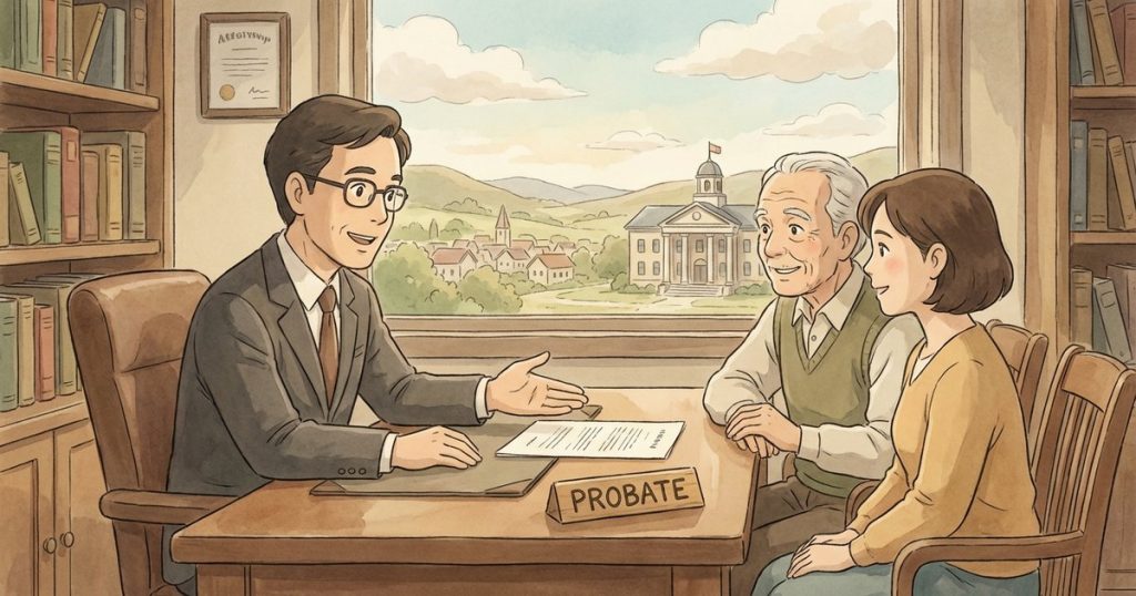 Can an heir sign an affidavit of heirship to transfer title, or does a probate case still need to be opened? nc