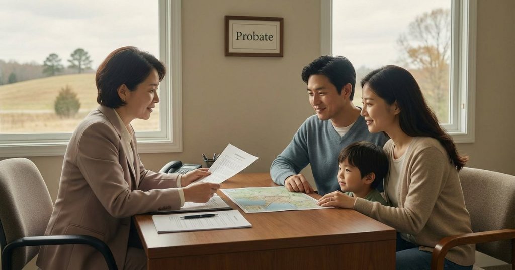 How do we get inherited land put into the heirs’ names so they can sell it to us? nc