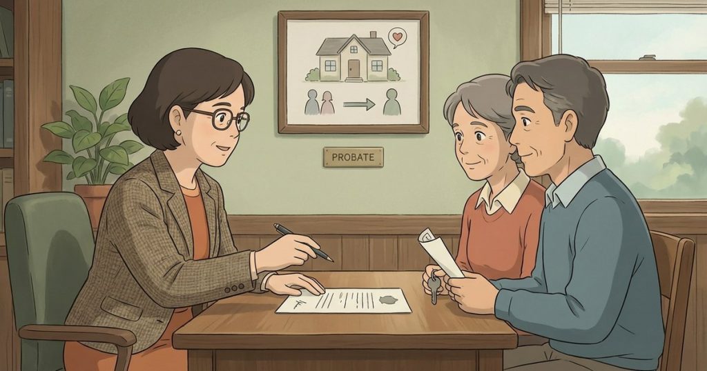 Does a jointly titled home automatically transfer to the surviving spouse, and does it still need to be included in probate? nc