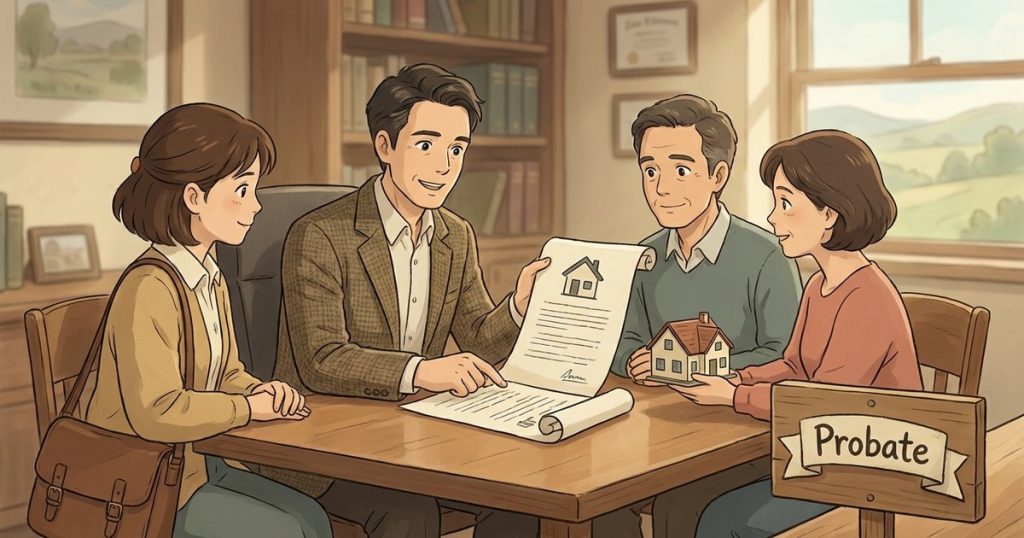 What happens to the house during probate if there is no will and multiple heirs are involved? nc