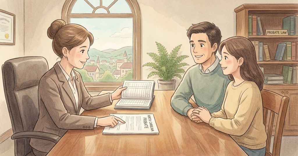 How do I find out whether an estate has been opened for a deceased family member? nc