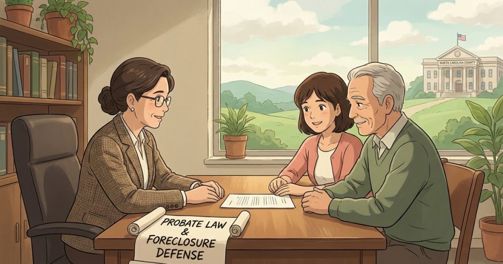 Can a foreclosure be challenged or delayed if the lender didn’t properly notify the estate representative or follow the required process? nc