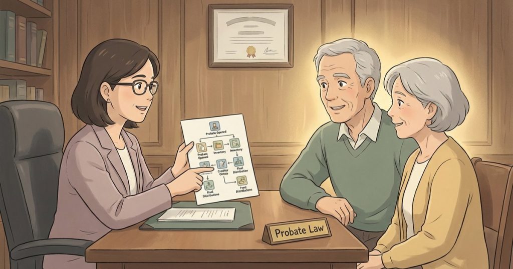 When can beneficiaries expect distributions after probate is opened? nc