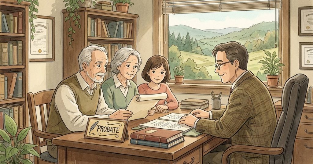 What does it mean to probate a will without opening a full estate or appointing an executor? nc