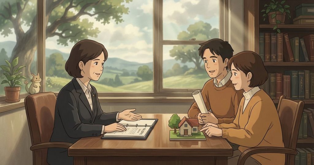 How do I deed inherited property into a land trust for a loan transaction, and what needs to be recorded first? nc