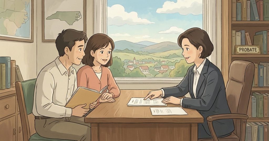 How do I find out whether my parent’s estate was opened and who is in charge of it? nc