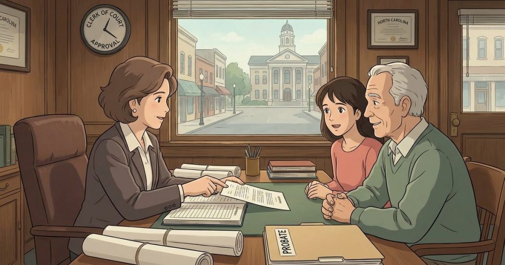 Do I need court approval before I can close the estate after submitting the final accounting? NC
