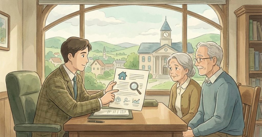 How can I find out whether there is a reverse mortgage or other lien on the home, and what does that mean for the heirs? nc
