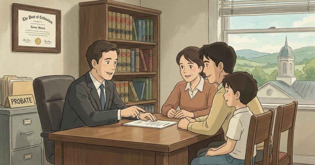 How do I open an estate when my parent died without a will and only owned a share of co-owned family land? nc