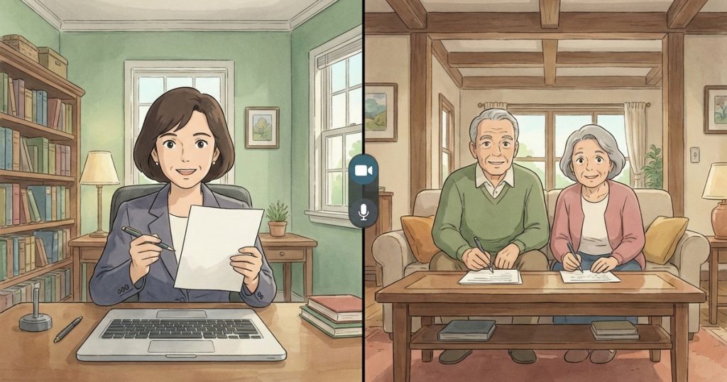 What do we need for a trust and wills signing to be valid if we sign remotely, like notary and witnesses? NC