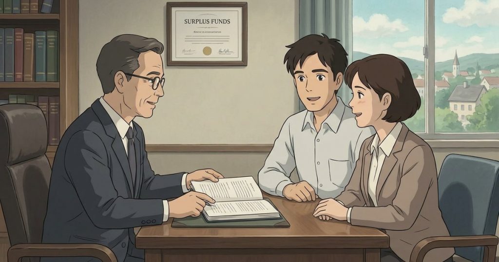 Can both spouses recover surplus funds if both names were on the deed? NC